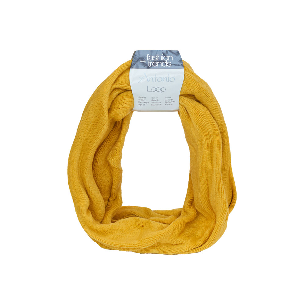 Antonio yellow tube scarf